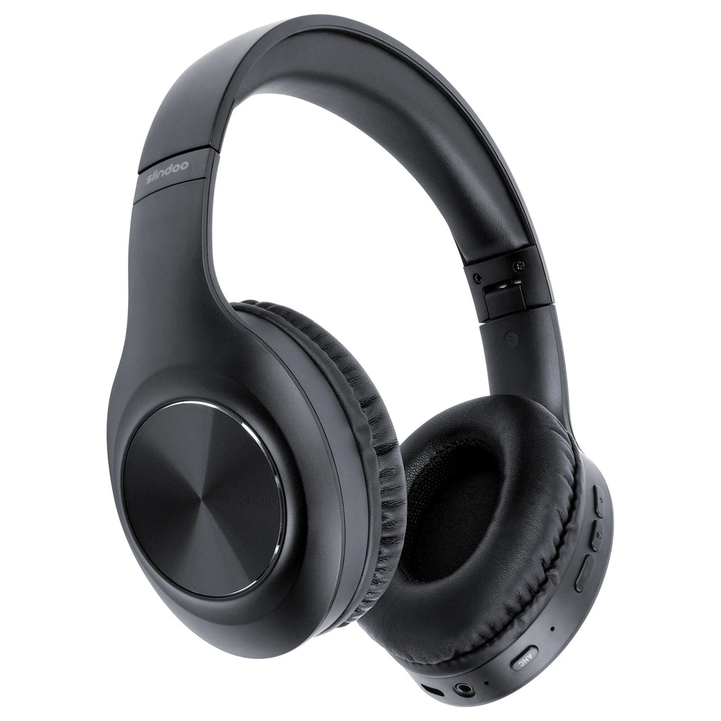 Siindoo JH-ANC923 Active Noise Cancelling Wireless Headset Foldable Over-Ear Bluetooth Headphones With Mic HiFi Stereo Deep Bass