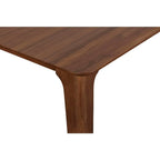 Oscar 60" Rectangle Wood Dining Table, Walnut