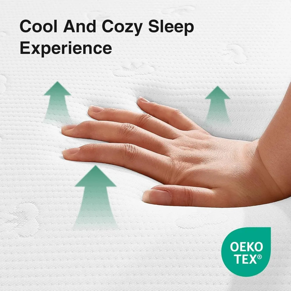 Comfort Memory Foam Mattress, 10 Inch Mattress with High-Density Support Foam for Pressure Relief & Contour Support Mattresses