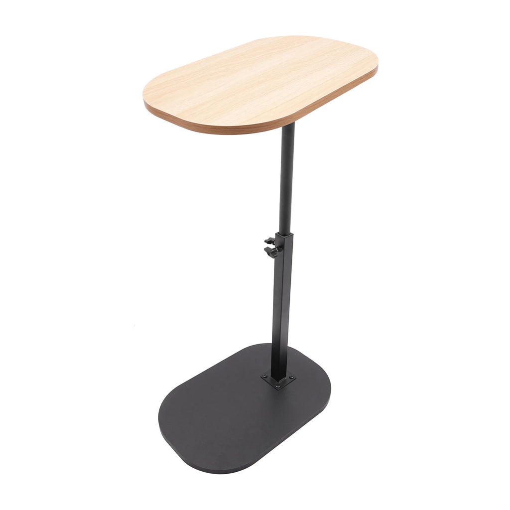 Height Adjustable Side Table 45-80cm, C-shaped Side Table, Small Coffee Table for Home&Outdoor
