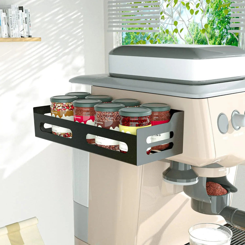 Magnetic Refrigerator Side Storage Rack No Punch Kitchen Organizer Microwave Oven Wall Mounted Shelf Multifunctional Holder