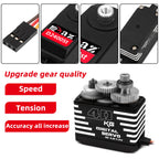 RCXAZ 40KG/45KG/50KG Brushless Digital Servo Metal Housing Gear 180 Large Torque Waterproof for RC Car/Boat Model Fixed Robots