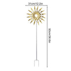 3D Wind Powered Wind Spinners Metal Wind Solar Spinners Garden Iron Windmill Ornaments For Yard And Garden Decor