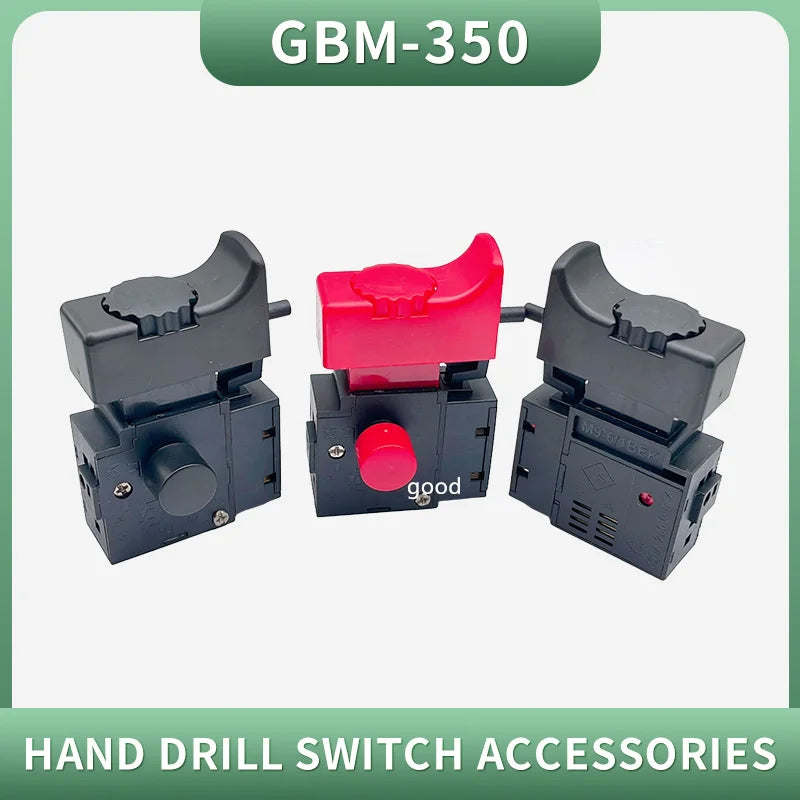 1PCS FA2-6/1BEK 250V 6A 5E4 Red Black Lock On Power Tool Electric Drill Trigger Switch Electric tool fittings switch