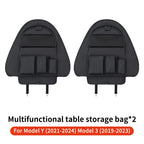 YZ Car Seatback Protector for Tesla Model 3 Y Highland Seat Back Protective Child Anti-Kick Mats Leather Storage Pockets