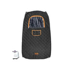 SucceBuy Compact Portable Steam Sauna Tent 1200 Watt Therapeutic  for Detox Relaxation Time Remote Control Personal  for Home