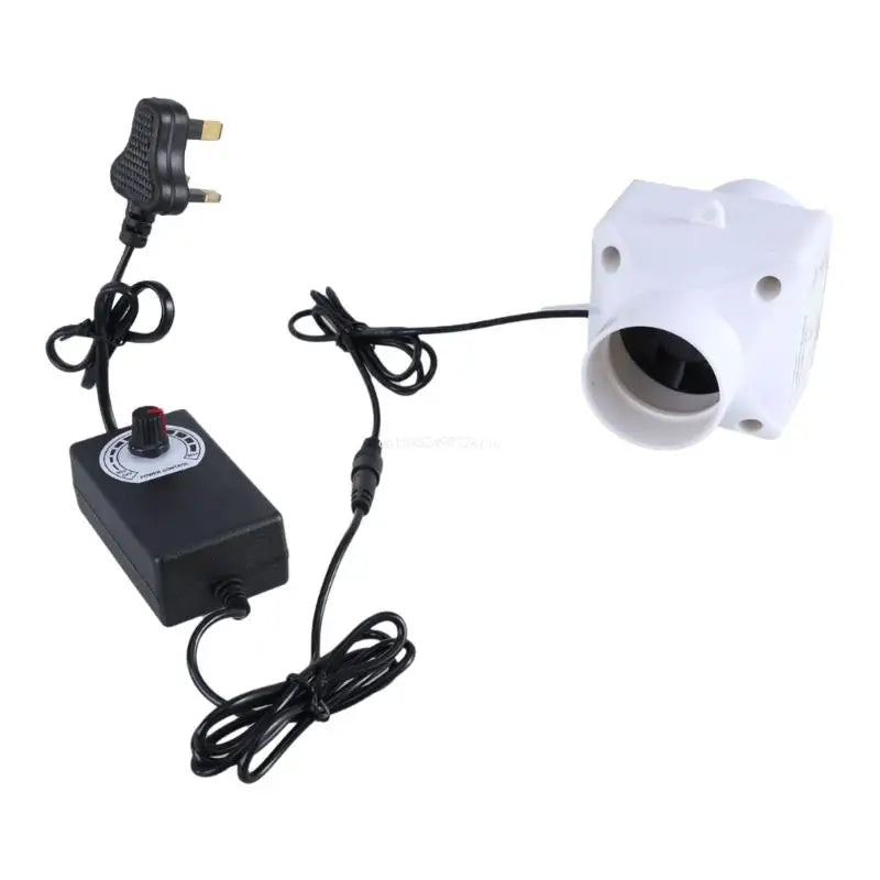 High Efficiency 50mm Inline Duct Fan for Kitchens and Workshops,Quiet Ventilation with 350M³ Airflows AC100-240V Input
