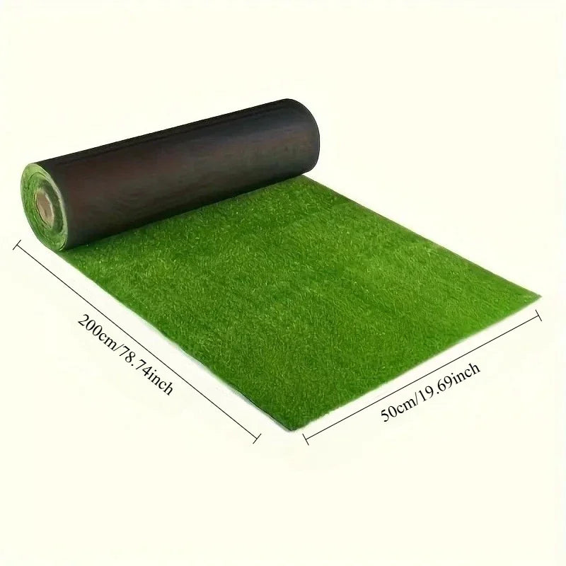 Artificial Turf Grass Lawn Realistic Synthetic Mat Washable Turf Outdoor Garden Decor Fake Grass Mat Carpet Indoor