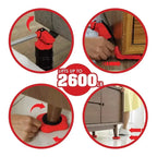 1 set Furniture Moving Kit - Easy-Move Sliders with Wheels for Effortless Rearranging