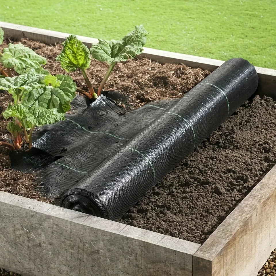 Weed Membrane Garden Landscape Fabric Anti Grass Cloth Strong Breathable Plastic Mulch Thicker Durable Ground Cover Sheet Mat