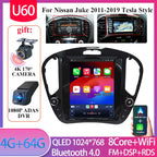 For Nissan Juke 2011-2019 tereo Head Unit  9.7'' Wireless Carplay Android 15 Auto Radio Seat Cover Multimedia Player Navigation