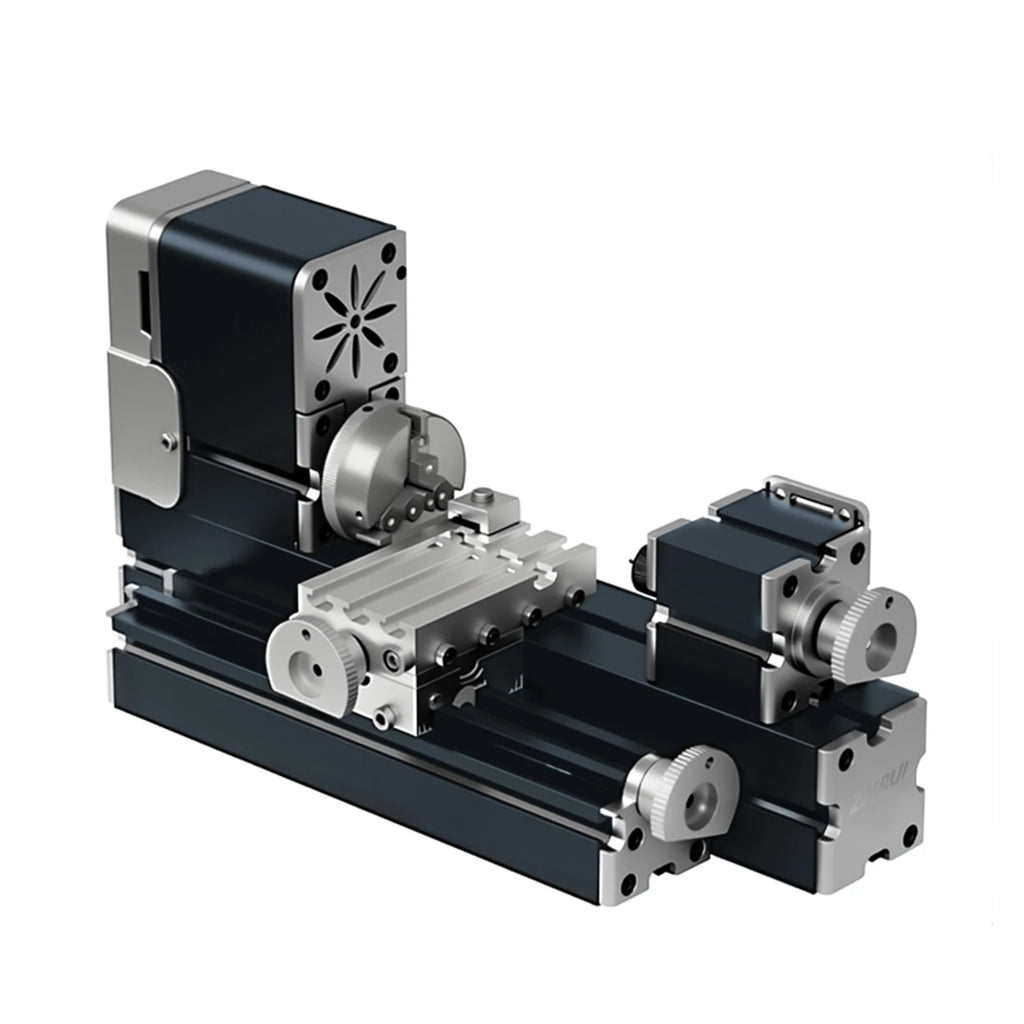 All-metal Miniature Lathe 36W, 20000rpm Didactical Mini Metal Lathe Machine Tool for Hobbyist Woodworking Craft