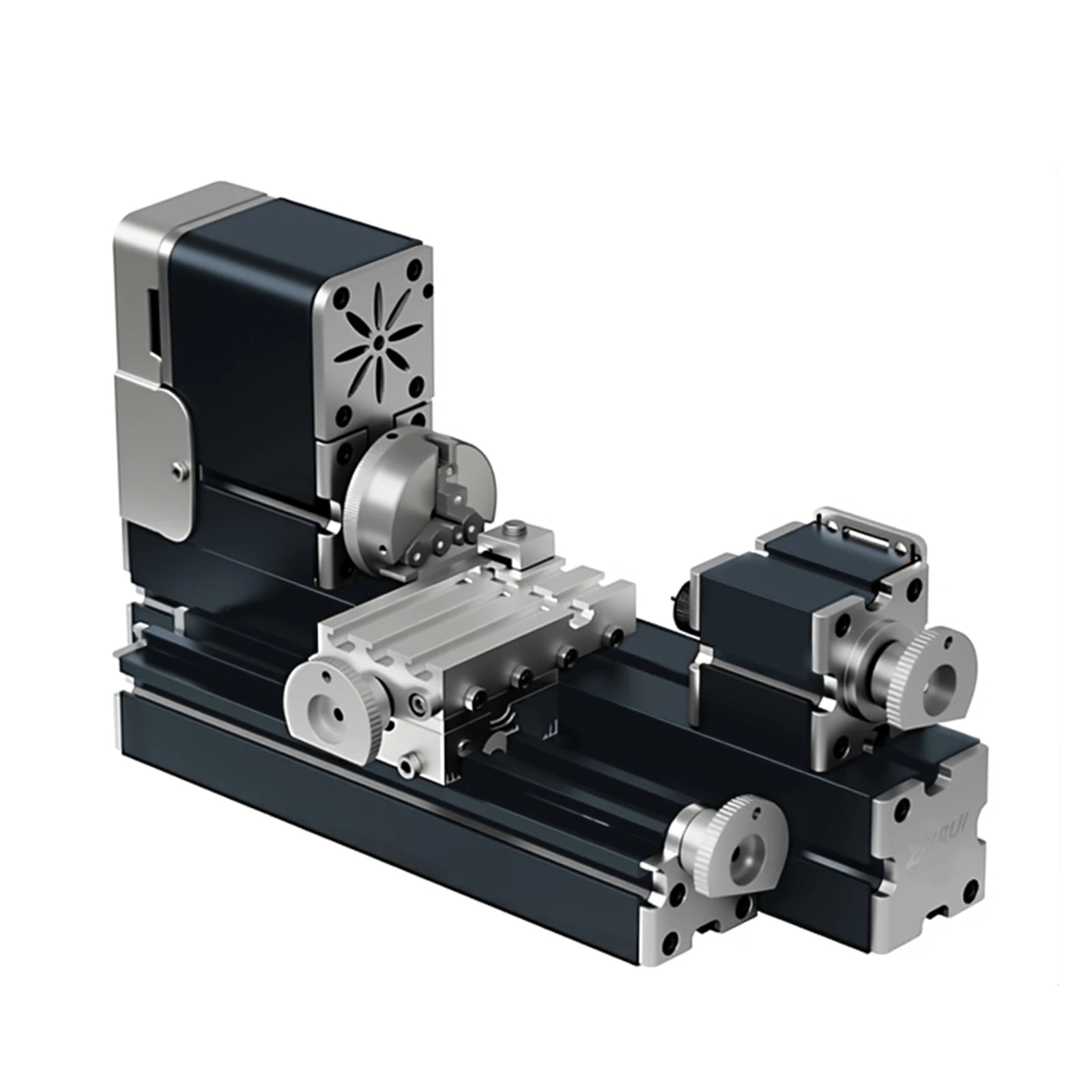All-metal Miniature Lathe 36W, 20000rpm Didactical Mini Metal Lathe Machine Tool for Hobbyist Woodworking Craft