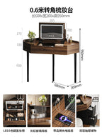 Corner Coffee Vanity Table Modern Living Room Study Bedside Dressing Table Wood Bedroom Makeup Penteadeira Postmodern Furniture