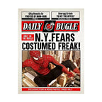Marvel  Funny Spiderman Poster And Print HE'S  BACK Canvas Painting Comic Wall Art Living Room Home Decoration Gift