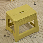 Lightweight Folding Step Stool Multi Purpose Handheld Thickened Footstool Non-Slip Plastic Small Benches Kitchen