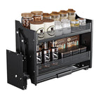 Kitchen Lifting Basket Cabinet Up and Down Buffer Open Door Kitchen Cabinet Storage Rack Seasoning Basket Kitchen Furniture