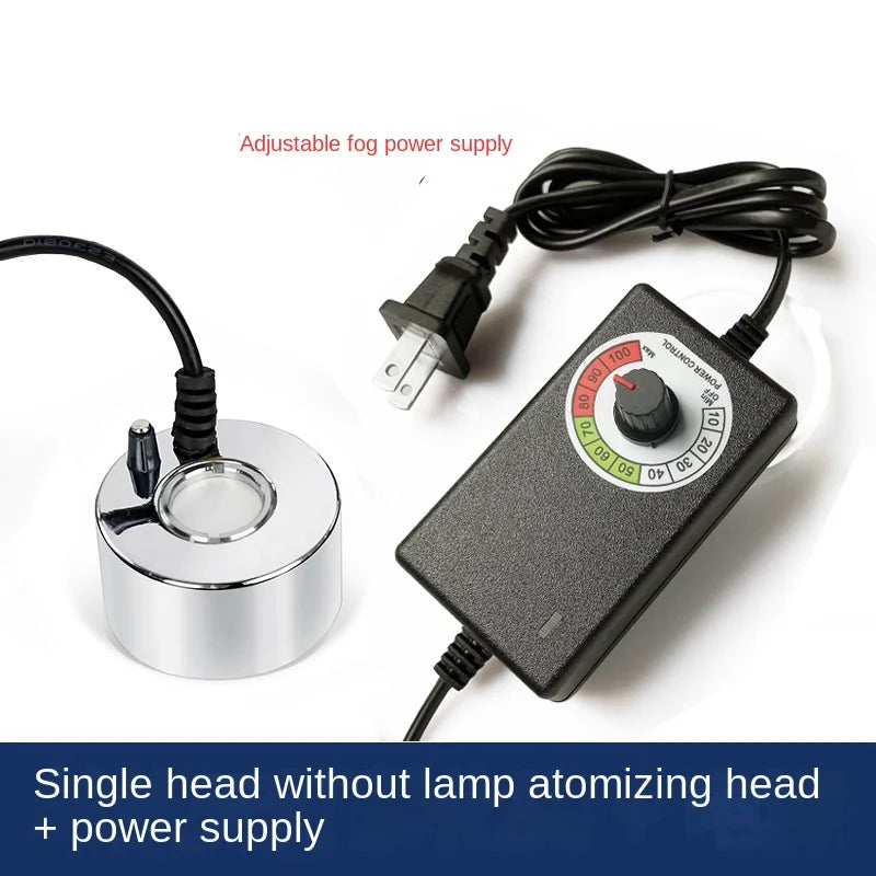 DC24V Humidifier Adjustable Fog Volume Ultrasonic Atomizer Rockery Bon