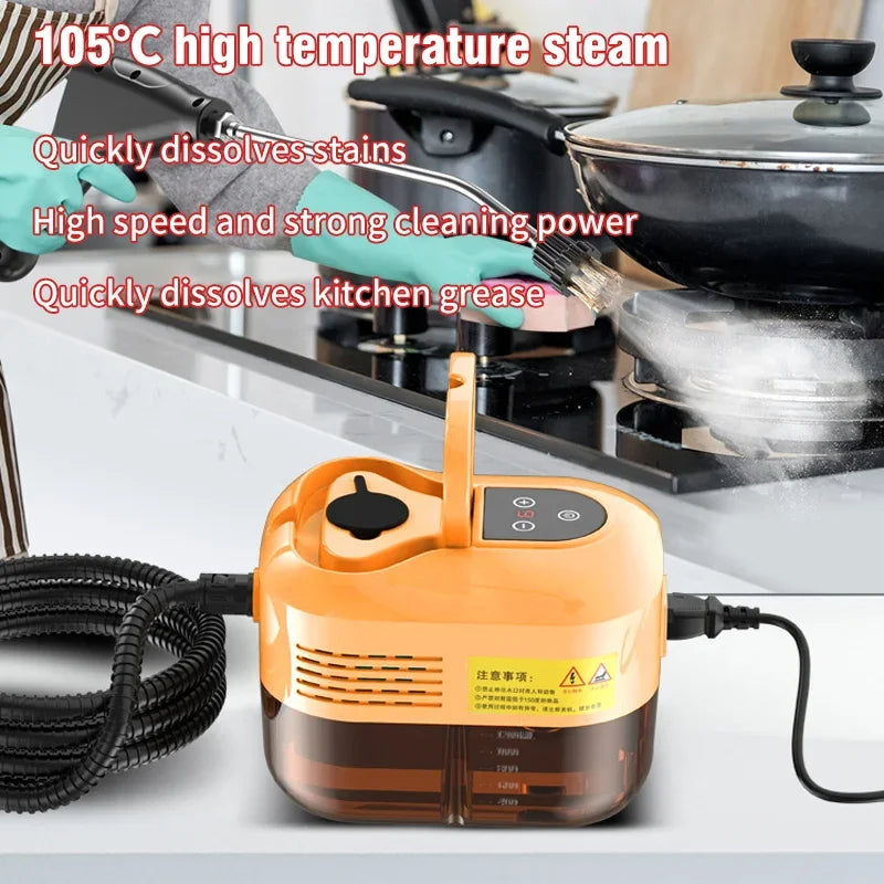2500W Handheld Steam Cleaner High Temperature Pressurized Steam Cleaning Machine Set for Kitchen Furniture Bathroom Car SteamMop