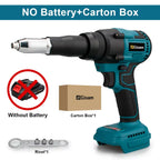 Gisam 720W Electric Brushless Rivet Gun Lithium Battery Cordless Riveting Nut Gun Automatic Rivet for Makita 18V Battery Pins