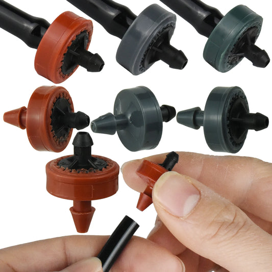 20-200pcs 2L 4L 8L 1/4'' Garden Drip Irrigation Dripper Automatic Steady Flow Water Saving Dropper  Nozzle for Greenhouse Bonsai