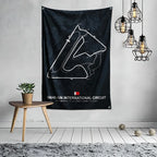 Ft Formula 1 Imola Monaco Circuit F1 Flag Polyester Digital Printing for Garage Wall Art Out Door Decoration With Grommets