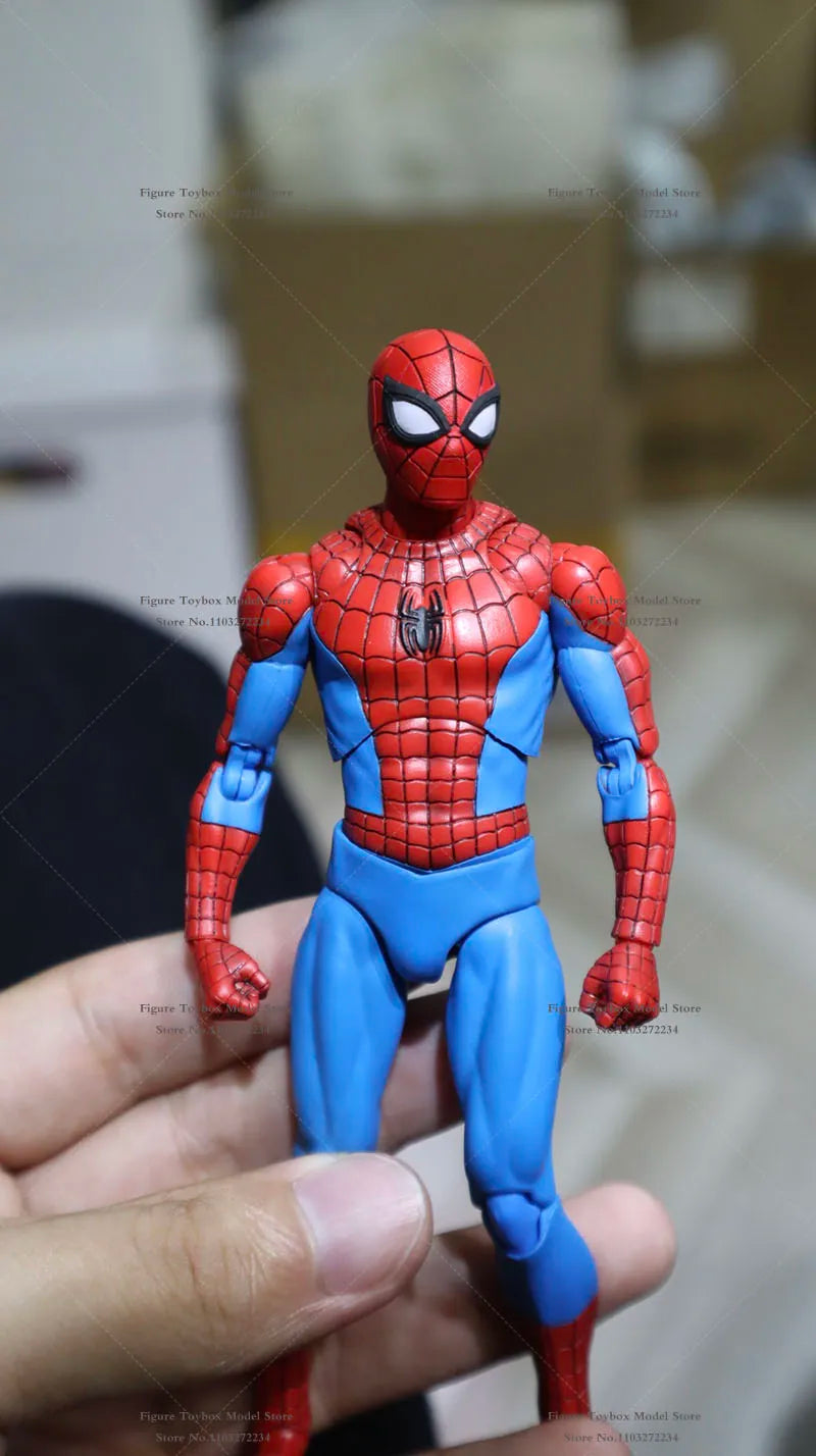 1/12 Anime Game Spider Man Delicate Head Sculpt Perfect Detail Painted Model Toys For 6" Shf Mafex Body Decoration Fans Collect