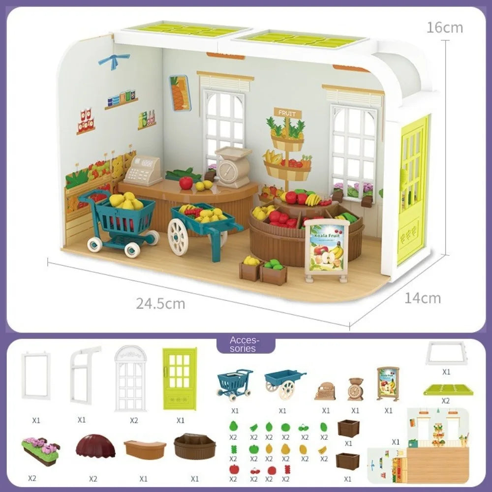 Kitchen Dollhouse Furniture Miniature Scene Model Miniature Items Dollhouse Accessories Accessories Miniature