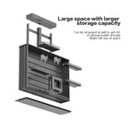 Kitchen Hanging Cabinet Electric Lifting Basket Intelligent Voice Touch Pull-Down Vertical Automatic Lifting Seasoning Basket