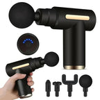 Mini Fascia Massage Gun - Electric Body Massager with 4 Heads for Relaxation & Fitness | AlluCanFind
