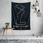 Ft Formula 1 Imola Monaco Circuit F1 Flag Polyester Digital Printing for Garage Wall Art Out Door Decoration With Grommets