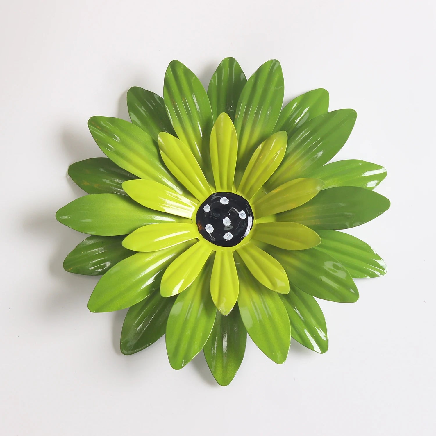 1pc Metal Iron Sunflower Wall Decor, 8-Inch Colorful Outdoor Garden Decorations, Creative Villa Yard Art Hangings, Festive Holid