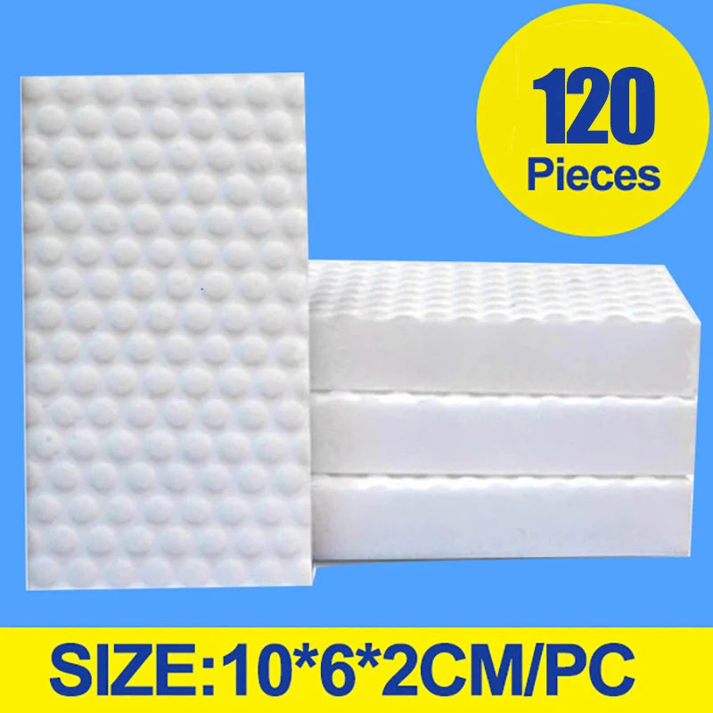 50/80/120pcs/Lot Extra Large Melamine Magic Compressed Sponge Eraser Dishwashing Kitchen Bathroom Office Cleaner Cleaning Tool