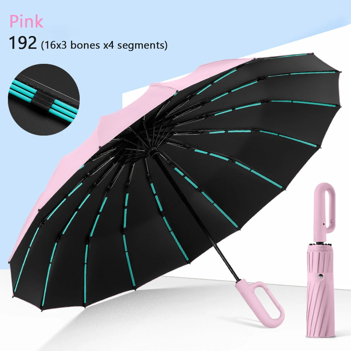 Strong Automatic Folding Umbrella