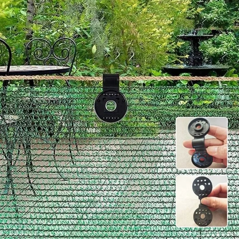 30~200PCs Awning Plastic Clips Outdoor Shade Cloth Net Clip Camping Garden Tools Garden Buildings Fence Net Fix Clamp Hook