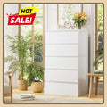5 Drawer White Dresser, Dresser Tall White Dresser with Large Storage Space, Modern Storage Chest of Drawers