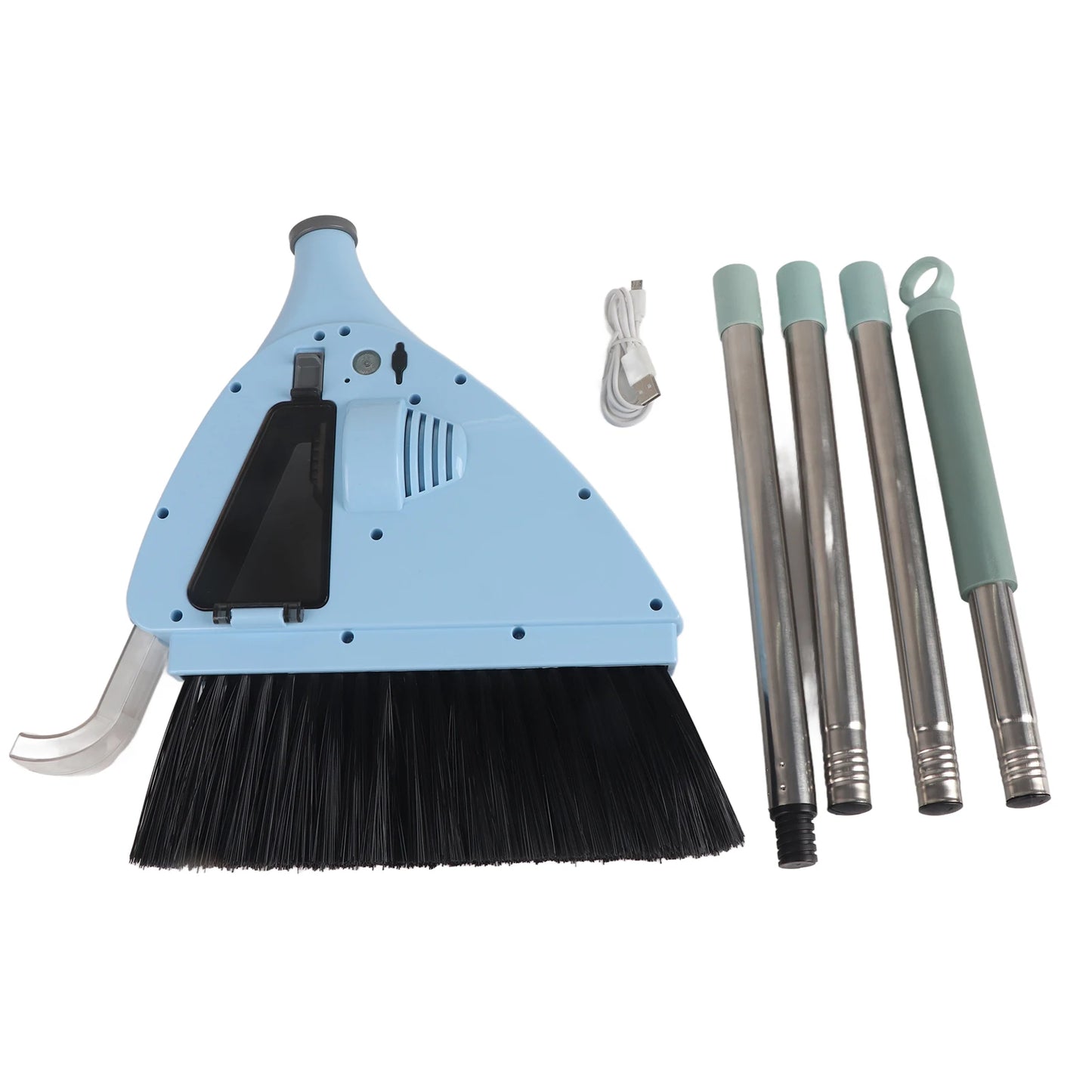 2 in 1 Vacuum Broom 2 in 1 Vacuum Sweeper USB Charging Cordless Vacuum Broom Cleaner for Household Bedroom USB Vacuum Sweeper