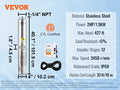 SucceBuy Deep Well Submersible Pump 0.5/1/1.5/2/3 HP 230V/60Hz Stainless Steel Water Pumps for Industrial, Irrigation & Home Use
