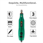 Mini Electric Drill 3 Speed Rotary Tools Engraver Carving Etching Pen Stone Glass Wood Mini Electric Engraver DIY Glass Ceramic