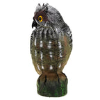 Decoy Pest  Decoy Solar Powered Owl Hunting Decoy Bird Scarer Deterrent Pest Control Garden Decor  Owl Garden