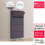 Narrow Shoe Rack Home Aesthetic Living Room Furniture Tilted Vertical Wooden Storage Hallway Shoe Cabinets n