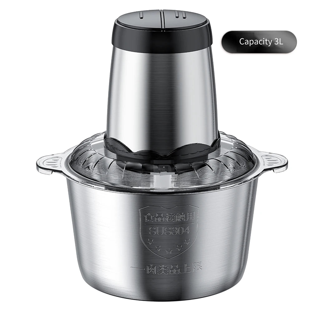 3L / 2L Electric Meat Grinder Machine 110V 220V Stainless Steel Meat Mincer Blender for Kitchen Food Processor Crusher Mixer 다지기