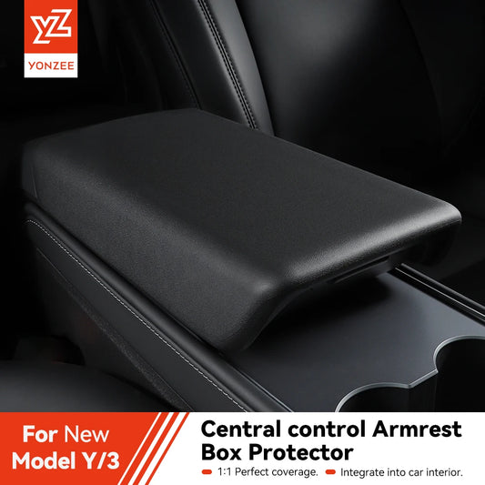 YZ for Tesla Model 3 Y Highland Juniper TPE Soft Case Center Console Arm Rest Lid Armrest Cover Accessories