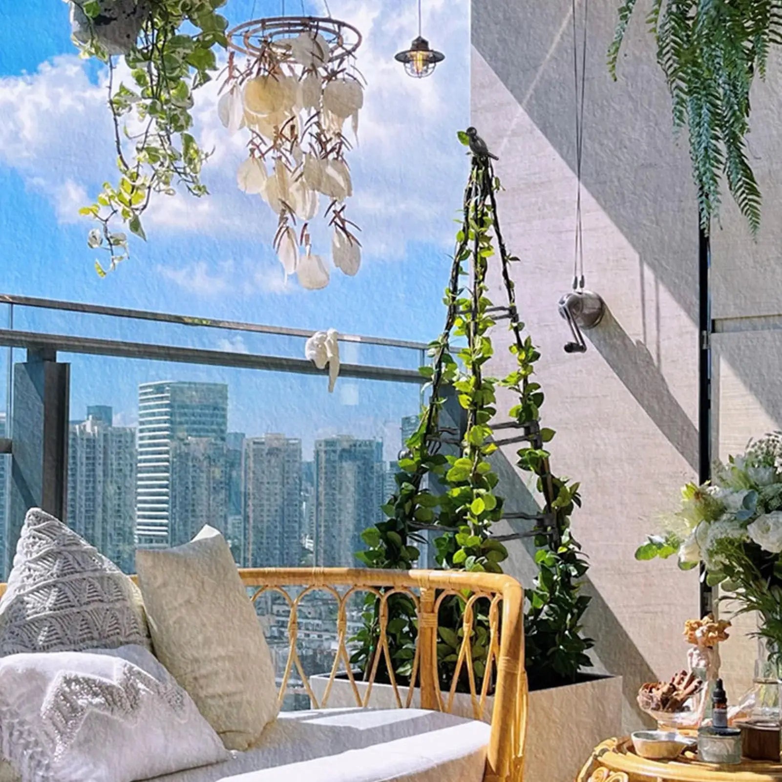 160cm Metal Garden Obelisk Trellis Plant Climbing Frame Climbing Plant Support with Bird Sculpture Weather-Proof Easy to Install