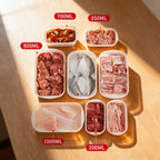 Kitchen Sealed Fresh Storage Containers 4 Size White Food Box for Refrigerator Organizer Storage Box