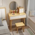 Nordic solid wood dresser 60cm small apartment bedroom modern simple makeup table light luxury dresser storage cabinet