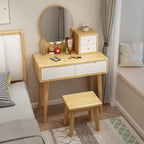 Nordic solid wood dresser 60cm small apartment bedroom modern simple makeup table light luxury dresser storage cabinet