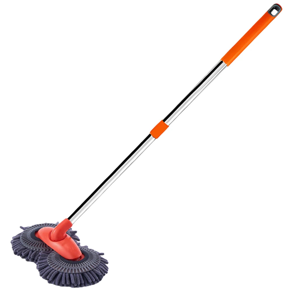 Foam Wash Brush Double Brush Head Stretching Handle Car Mop Long Handl