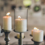 3 Pcs Shade Clear Glass Cover Decorative Lantern Cylinder Candleholders Shades Open Ended Tube High Borosilicate