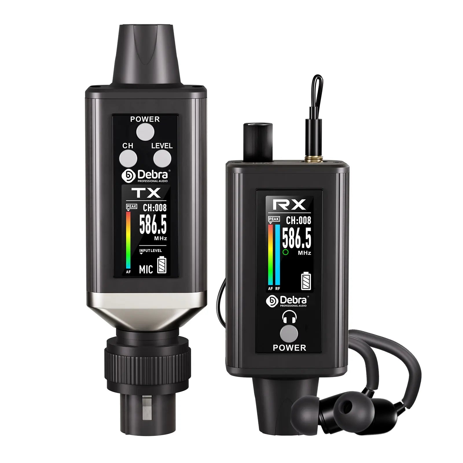 EMX-1 Wireless Monitoring System, Portable UHF Rechargeable Wireless System for Musical Instruments, Dynamic Wired Microphone